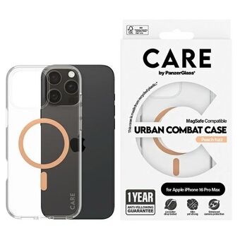 CARE by PanzerGlass Flagship Case iPhone 16 Pro Max 6,9" persik/persikoton MagSafe 1376