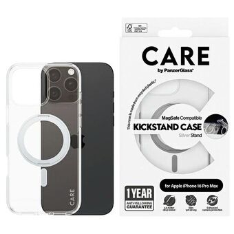 CARE by PanzerGlass Funktion Stativfodral iPhone 16 Pro Max 6,9" silver MagSafe 1328