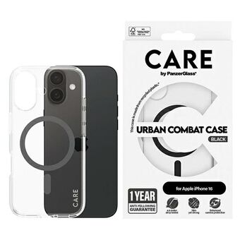 CARE by PanzerGlass Flagship Case iPhone 16 6.1" svart/black MagSafe 1345