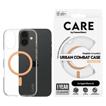 CARE by PanzerGlass Flaggskeppsfodral iPhone 16 6,1" persika/peachy MagSafe 1373