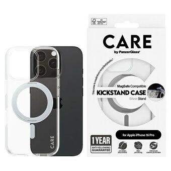 CARE by PanzerGlass Stödfodral iPhone 16 Pro 6.3" silver/silver MagSafe 1326