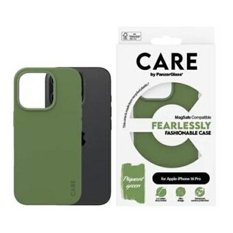 CARE by PanzerGlass Fashion Case iPhone 16 Pro 6.3" grön/green MagSafe 1386