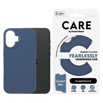 CARE by PanzerGlass Modefodral iPhone 16 6.1" blå/blue MagSafe 1381