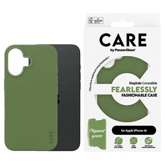 CARE by PanzerGlass Modefodral iPhone 16 6.1" grön/green MagSafe 1385