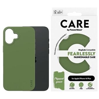 CARE by PanzerGlass Modefodral iPhone 16 Plus 6.7" grön/green MagSafe 1387