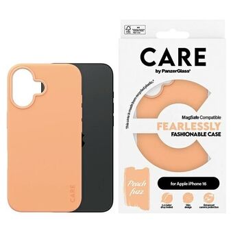 CARE by PanzerGlass Fashion Case iPhone 16 6.1" persikofärgad/peachy MagSafe 1389