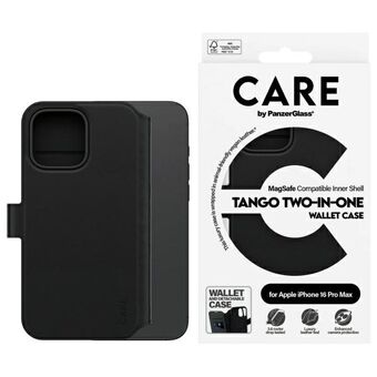 CARE by PanzerGlass Feature Tango 2in1    Plånbok iPhone 16 Pro Max 6,9" MagSafe svart/black 1332