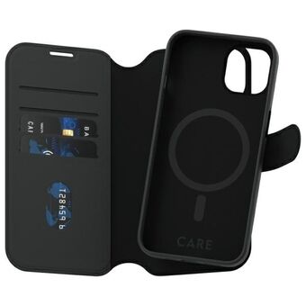 CARE by PanzerGlass Funktion Tango 2in1 Plånbok iPhone 14 / 13 6.1" MagSafe svart 1160