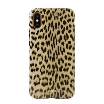 Puro Glam Leopard Överdrag iPhone Xs Max svart Svart Limited Edition IPCX65LEO1BLK