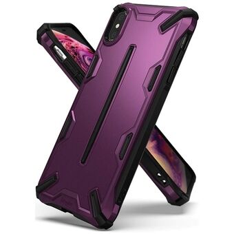 Ringke Dual X för iPhone Xs Max i purpurfärgad/metallisk lila, DXAP0009.