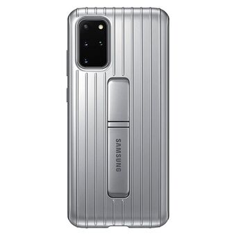 Fodral Samsung EF-RG985CS S20 + G985 silver / silver skyddande stående skal