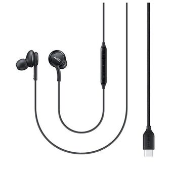 Stereo-set Samsung EO-IC100BB AKG, svart/svarta, USB-C.