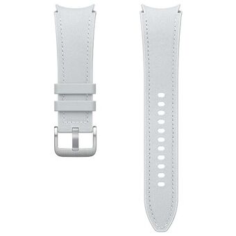 Pasek Hybrid Eco-Läderband Samsung ET-SHR96LSEGEU för Watch6 20mm M/L silver/silvrig.