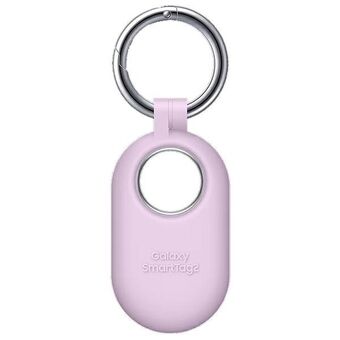 Etui för Samsung Galaxy SmartTag2 EF-PT560CVEGWW i färgen lavendel, silikonfodral.