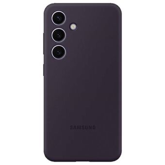 Etuiet Samsung EF-PS921TEEGWW S24 S921 i mörklila / mörkviolett silikonfodral