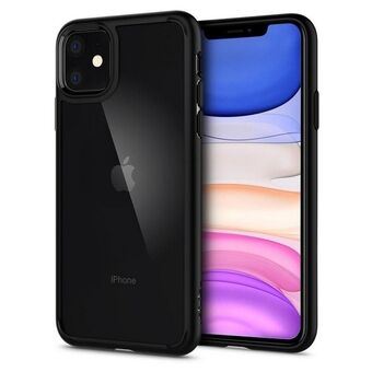 Spigen Ultra Hybrid iPhone 11 Mate Black 076CS27186 kan översättas till svenska som: 

Spigen Ultra Hybrid iPhone 11 Mate Black 076CS27186