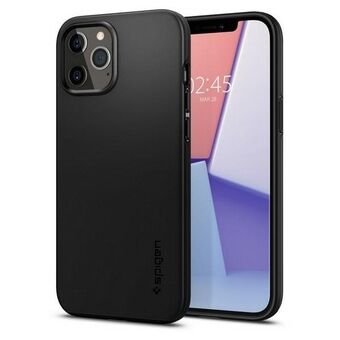 Spigen Thin Fit iPhone 12/12 Pro svart/svart ACS01696