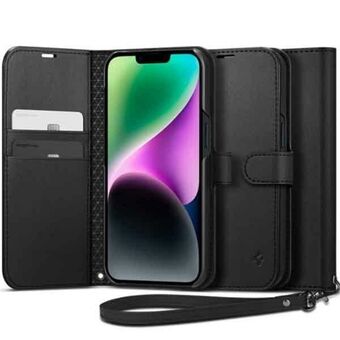 Spigen Wallet S iPhone 14 / 15 / 13 6,1" svart/svart ACS05421