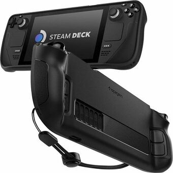 Spigen Rugged Armor Steam Deck, svart/mattsvart ACS03730.