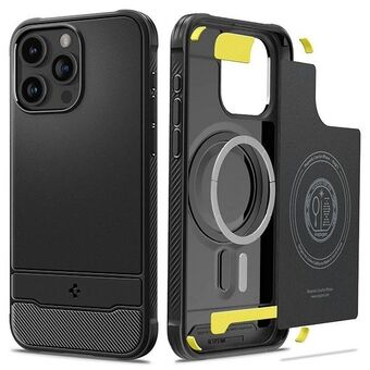 Spigen Rugged Armor MAG iPhone 15 Pro 6,1" Magsafe svart/mattsvart ACS06703