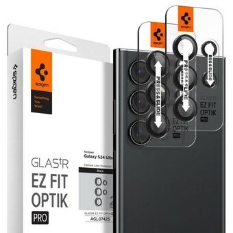 Spigen Optik.Tr Kamera Sam S24 Ultra S928 "EZ FIT" Lins 2st/2st svart/svart AGL07425