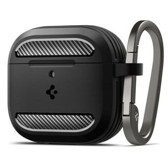 Spigen Rugged Armor AirPods 4 svart/matt svart ACS08642