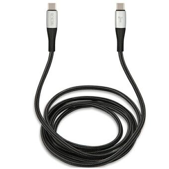 TUMI TUCCSUSBC-kabel USB-C - USB-C 1,5m snabbladdning svart/svart