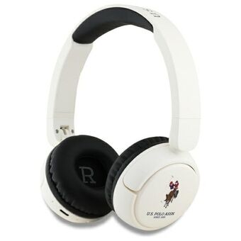 US Polo hörlurar on-ear Bluetooth USHPV6PUNH vit/vit DH Color Logo