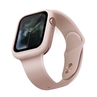 UNIQ etui Lino för Apple Watch Series 4/5/6/SE 40mm. rosa/blush pink