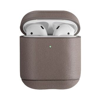 UNIQ etui Terra AirPods 1/2 gen. Äkta Läder beige