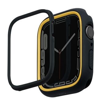 UNIQ fodral Moduo Apple Watch Serie 4/5/6/7/8/9/SE/SE2 44/45mm svart-senapsfärgad/midnight-mustard