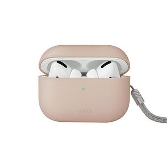 UNIQ-fodral Lino AirPods Pro 2 generationen i silikon, rosa/blush pink.