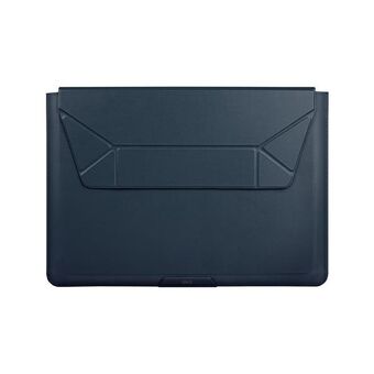 UNIQ-fodral Oslo Laptop Sleeve 14" blått/klädd i havsblått.