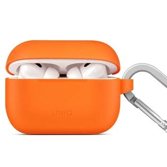 UNIQ fodral Vencer AirPods Pro 2:a gen. i silikon, apelsinorange/bränd orange.