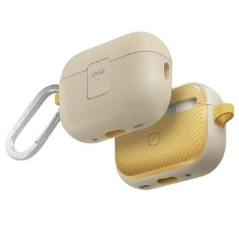 UNIQ-fodral Clyde Lock Case för AirPods Pro 2 (2022/2023) beige-gul/elfenbensgult