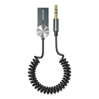 USAMS Adapter audio Bluetooth 5.0 USB-AUX grå/svart SJ464JSQ01 (US-SJ464)