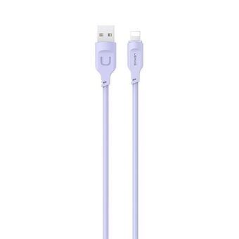 USAMS Lightning Cable Fast Charge 2,4A Lithe Series 1,2m Lila/Lila SJ565USB03 (US-SJ565)