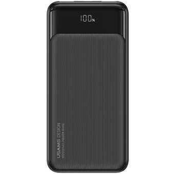 USAMS Powerbank 10000mAh 10W 1C+2A svart/black XY-serien 10KCD19801 (US-CD198)