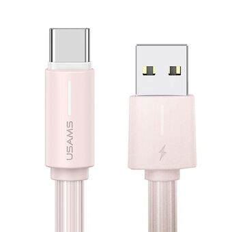 USAMS Kabel USB-C 3A YU Series 1m USB-C/USB-A rosa/pink SJ732USB04 (US-SJ732)