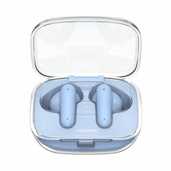 USAMS Bluetooth 5.3-hörlurar TWS BE-serien earbuds trådlösa blå US-BE16