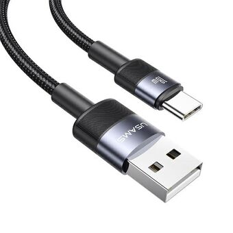 USAMS SET Kabel USB till USB-C 3A 1.2m Snabbladdning stål/tarnish 30 st. SJ718ZJ01 (US-SJ718)