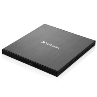 Verbatim Extern Slimline CD/DVD-brännare USB-C + USB-C/USB-C till USB-A 3.2 kabel svart/black 43886