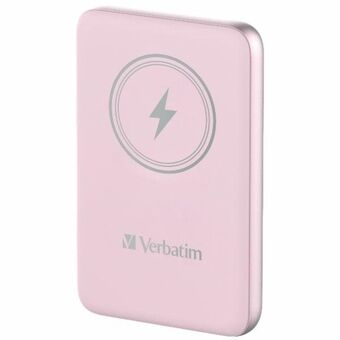 Verbatim Powerbank indukcyjny `n` Go 15W 5000mAh Trådlös Magnetisk rosa/pink 32243