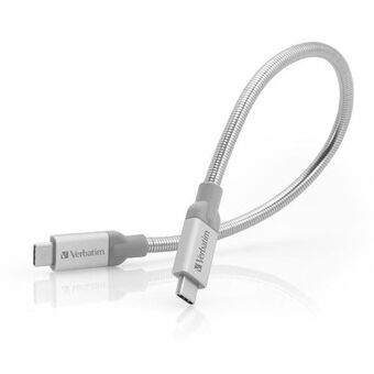 Verbatim Ståltråd USB-C/USB-C 3A 30 cm silver 48867