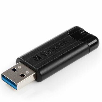 Verbatim USB-minne 256GB USB-A 3.2 PinStripe svart/black 49320