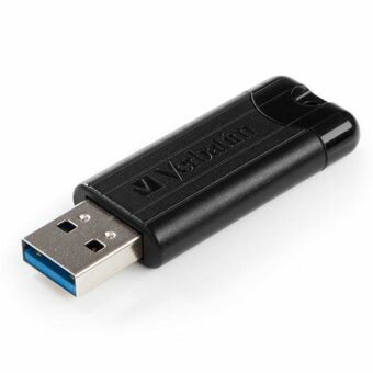 Verbatim USB-minne 32GB USB-A 3.2 PinStripe svart/black 49317