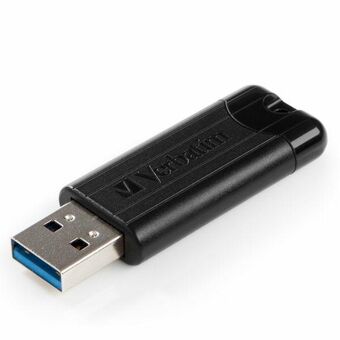 Verbatim Pendrive 16GB USB-A 3.2 PinStripe svart 49316