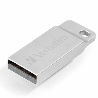 Verbatim USB-minne 16GB USB-A 2.0 Metal Executive silver 98748