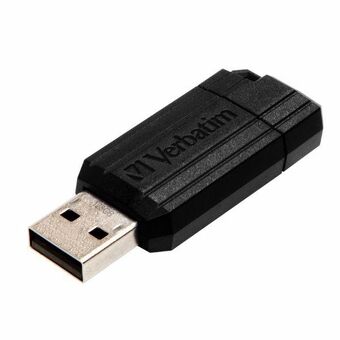 Verbatim Pendrive 128GB USB-A 2.0 PinStripe svart/black 49071