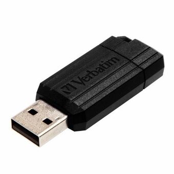 Verbatim USB-minne 64GB USB-A 2.0 PinStripe svart 49065